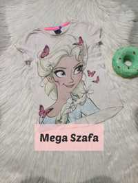 122 bluzka koszulka t-shirt krótki rękaw Elsa Elza Kraina Lodu Frozen