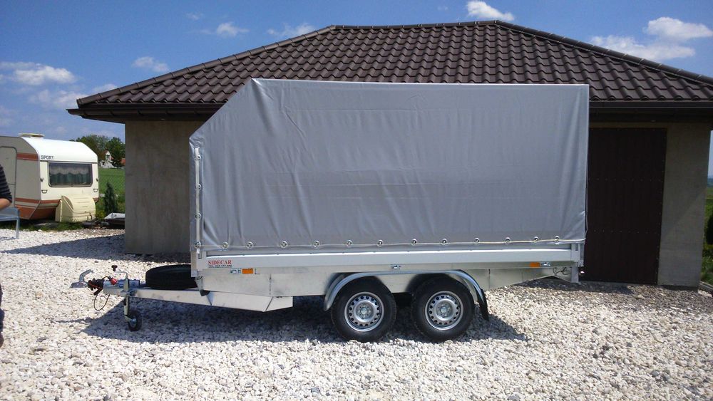 Przyczepa samochodowa SIDECAR 400x186 DMC 2000 kg - Producent