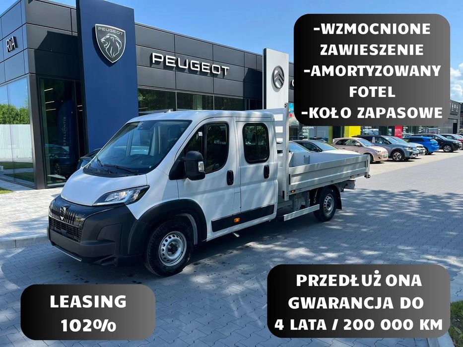 Peugeot Boxer Doka Podwójna Kabina| Skrzynia| 6 PALET|140KM MT6| Euro 6E |DMC 3.5t  Doka Podwójna Kabina| Skrzynia| 6 PALET|140KM MT6| Euro 6E |DMC 3.5t