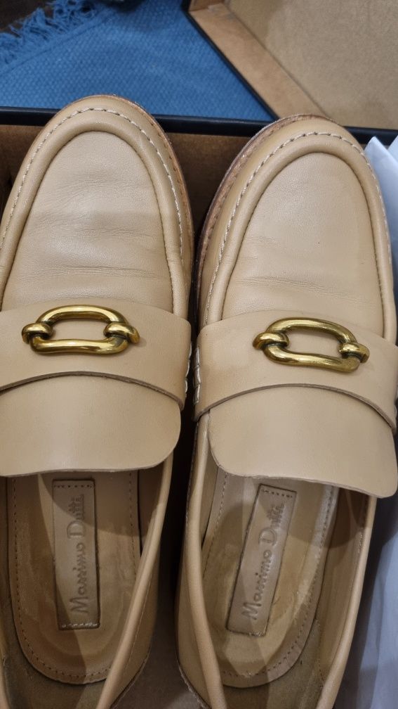 Massimo Dutti Skórzane mokasyny