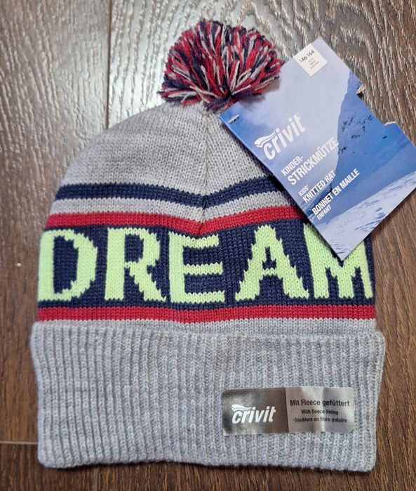Nowa ocieplana czapka młodzieżowa crivit