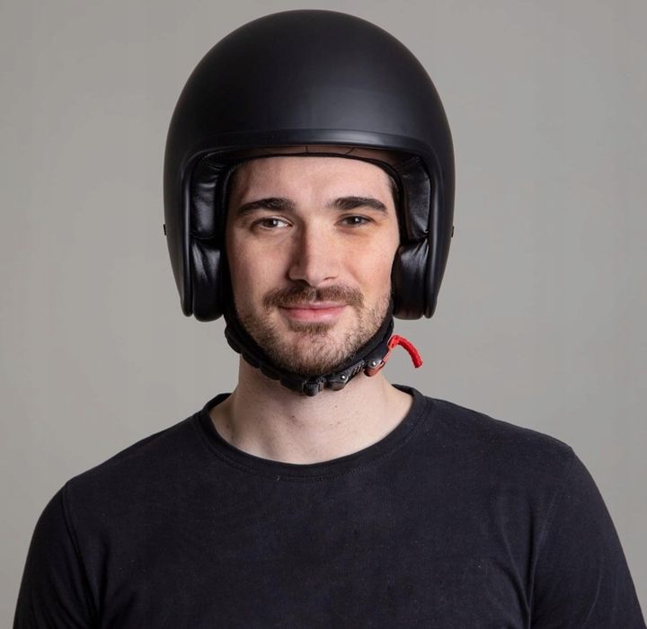 Kask motocyklowy Otwarty Retro Vintage L 56-60cm na skuter Westt mat