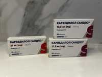 Карведілол Сандоз 12,5 мг та 25 мг