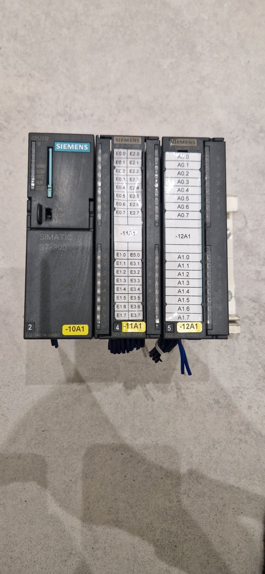 Siemans S7 simatic CPU  312-1AE14 + 321-1BL00 + 322-1BH01