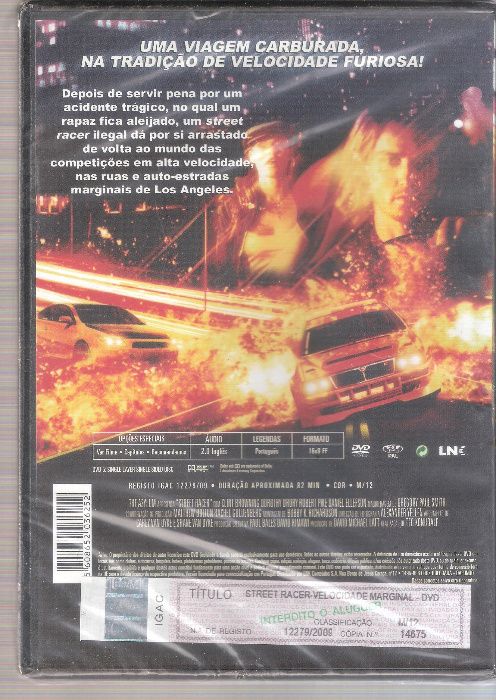 Filme DVD Street Racer Velocidade Marginal