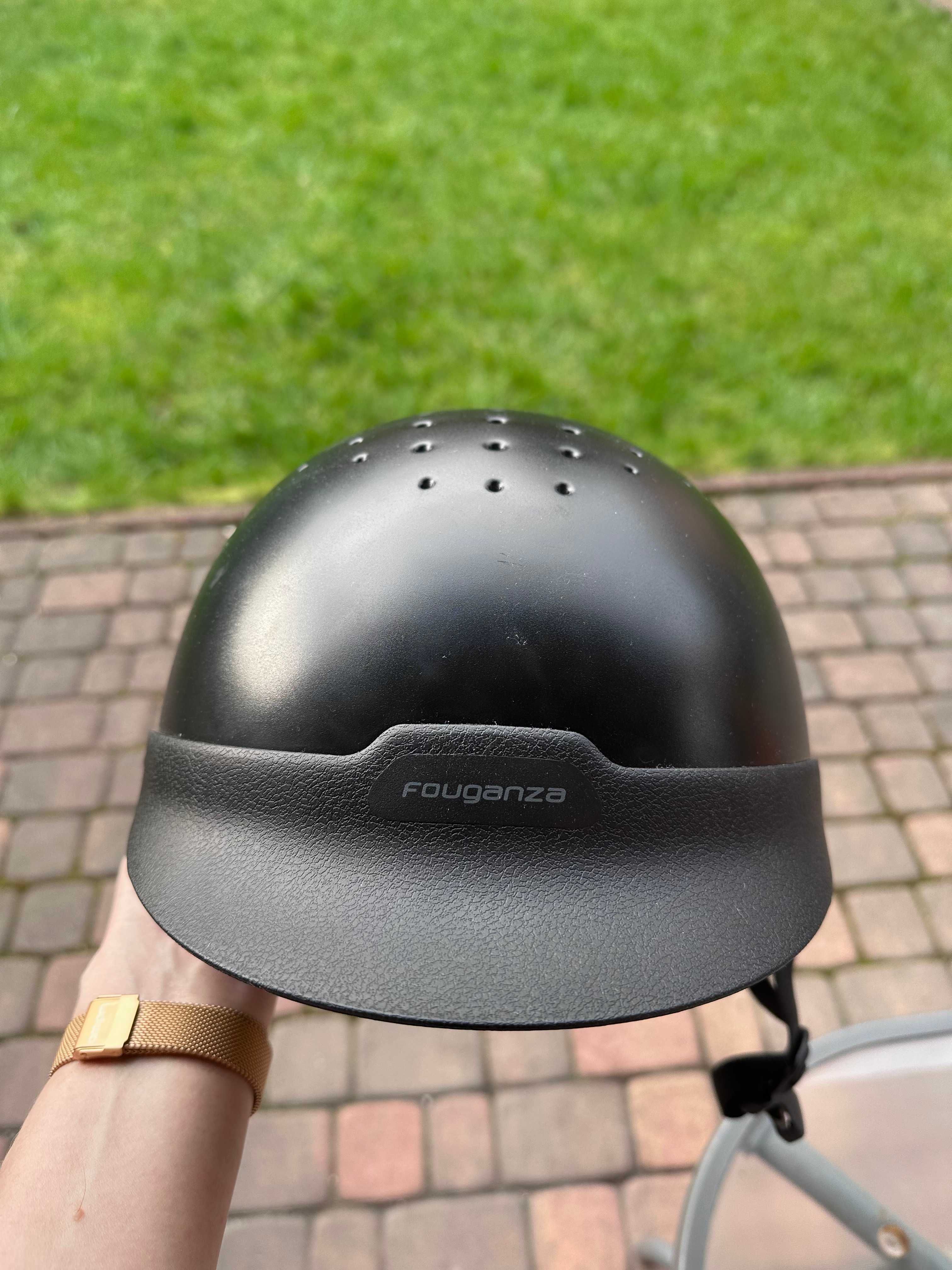 Kask do jady konnej FOUGANZA= DECATHLON  L: 58-61cm