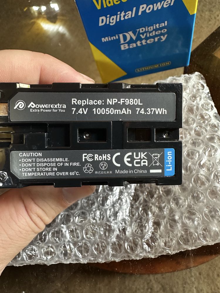 Аккумулятор Powerextra NP-F980L 10050mAh