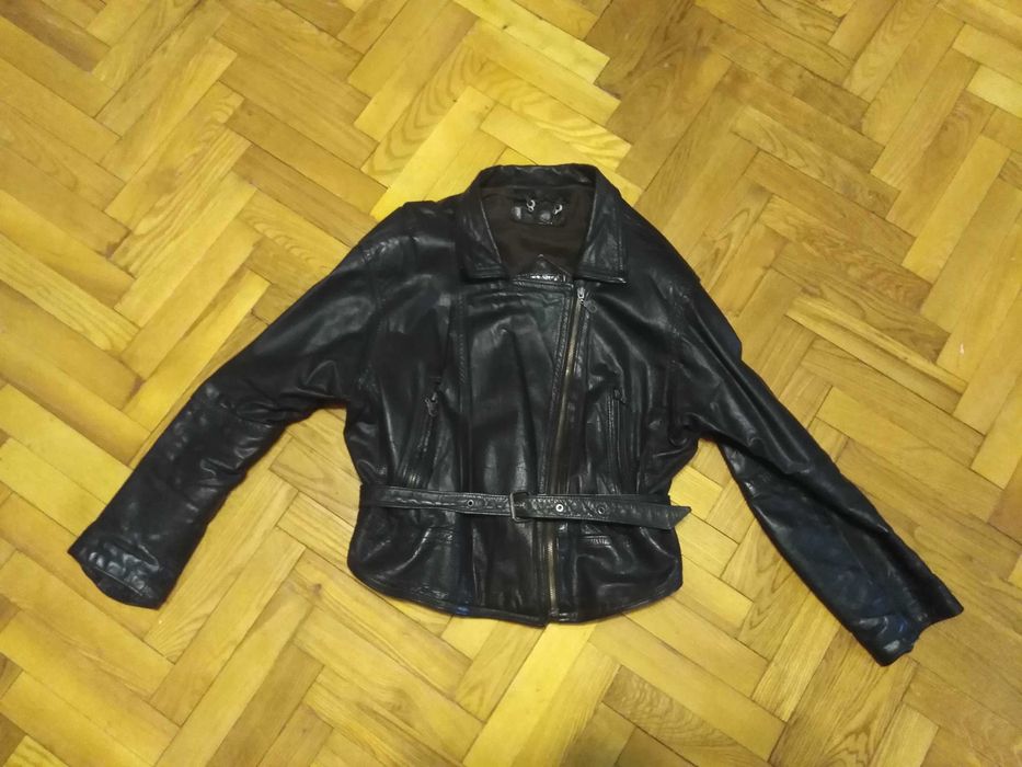 Куртка Мотокуртка Италия. 100% натуральная кожаная куртка. Косуха