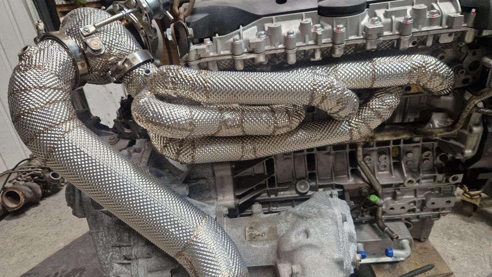 Termika heatshield turbo downpipe kolektor wydechowy drift