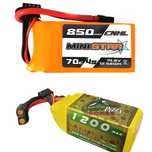 Батарея FPV 4S 850mA,1100,1200,1350 xt30 ZOP CNHL TATTU Ministar GNB