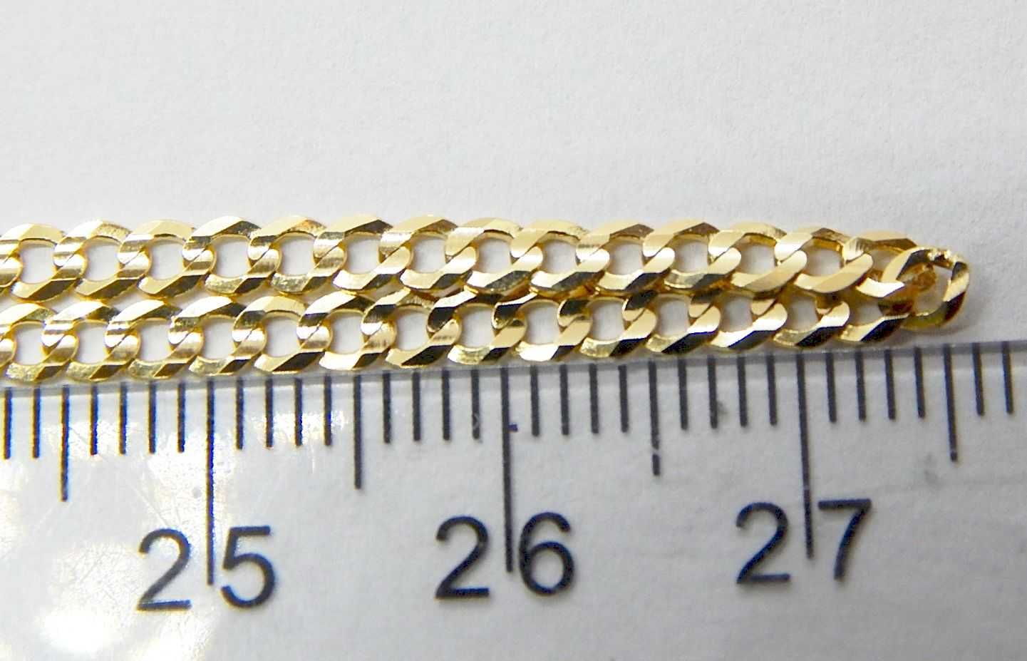 złoty łańcuszek splot pancerka złoto pr 585 waga 6,02 g długość 55 cm