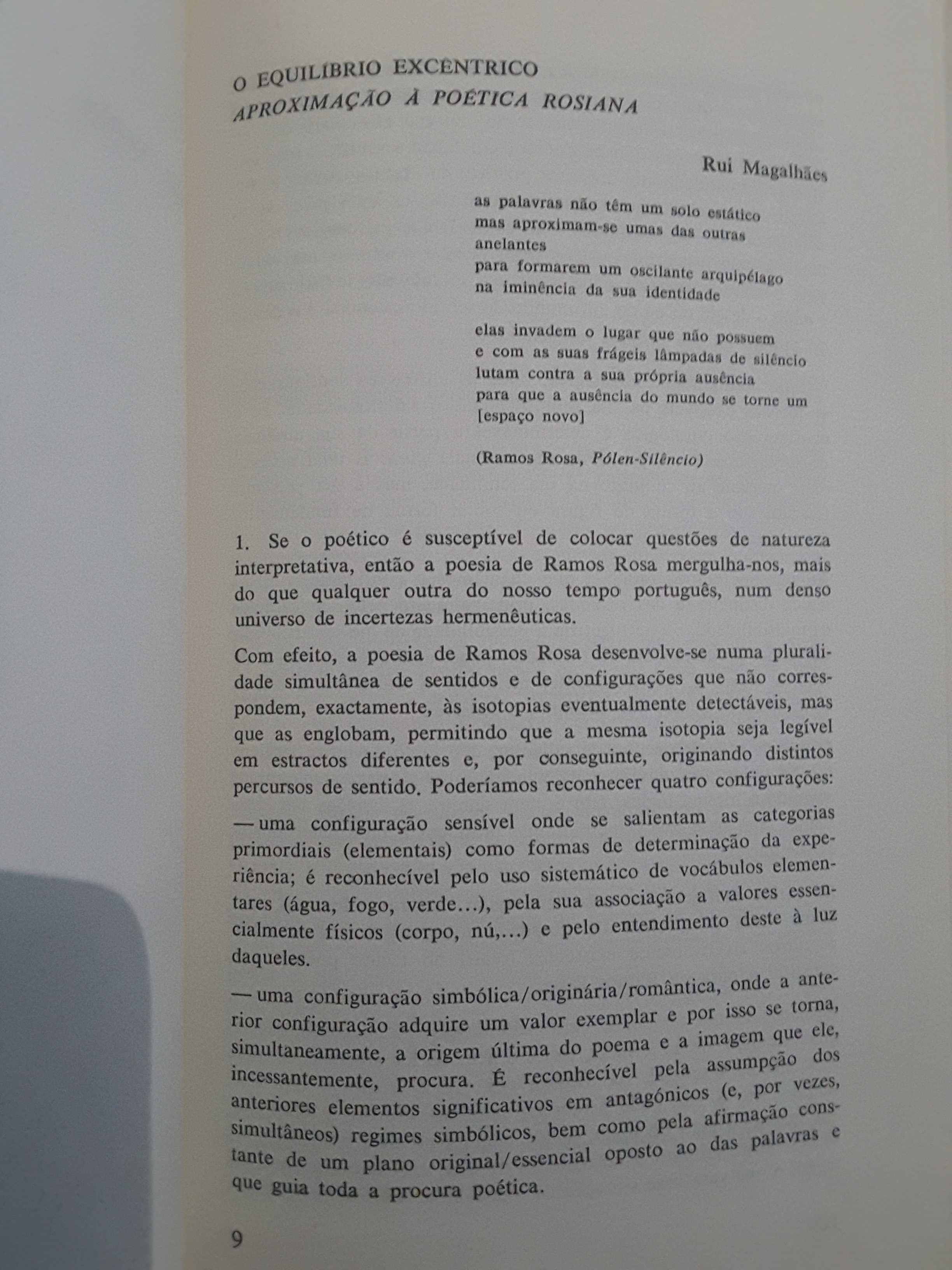 Ramos Rosa/ F. Pessoa: A Nova Poesia /António Sardinha