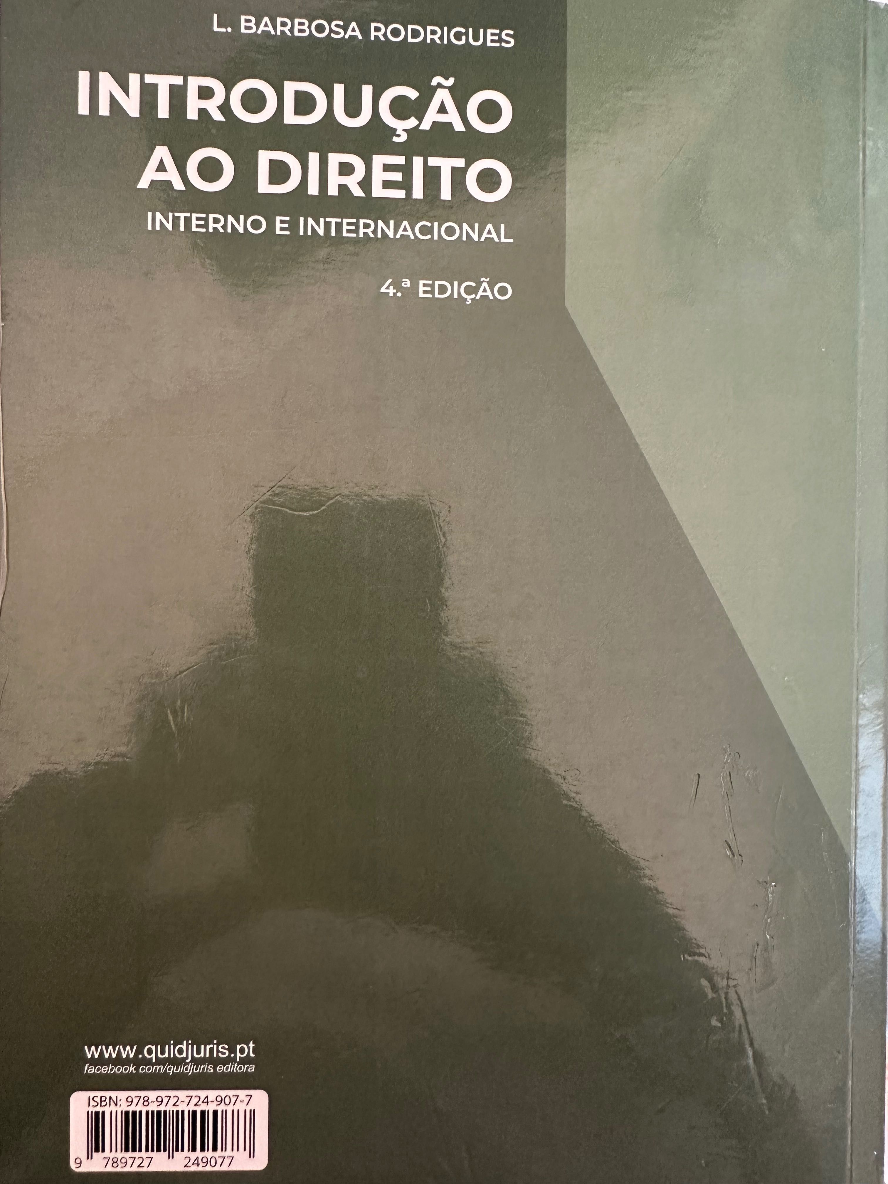 Introdução ao estudo de direito.