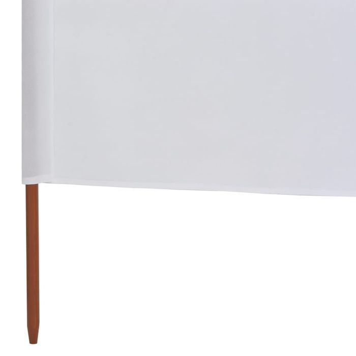 Vidaxl Parawan 5-Skrzydłowy Z Tkaniny, 600X80 Cm, Piaskowy Biały