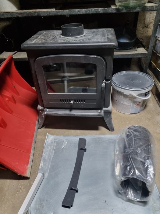 Kominek, koza, zestaw, rury