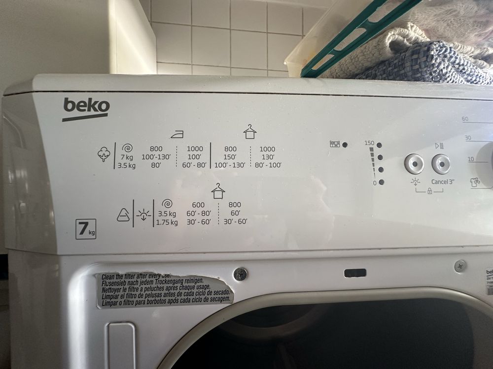 Maquina secar roupe Beko