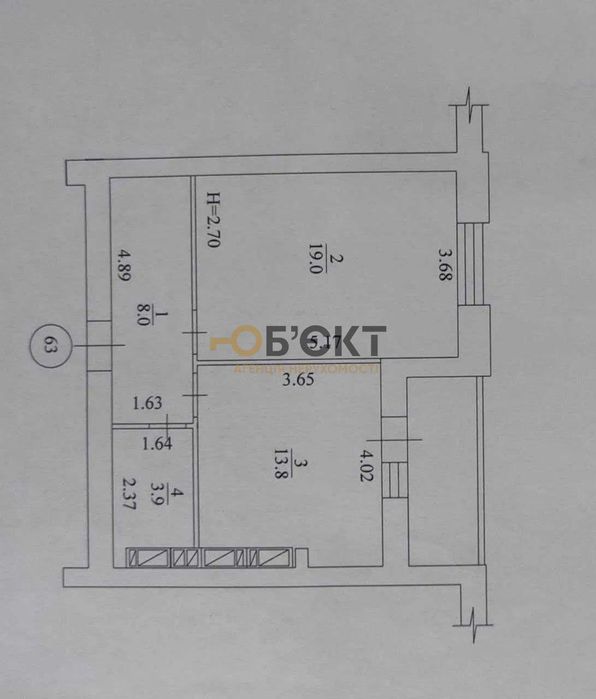 В продаже 1-к квартира в ЖК "Рогатинский", Центр, ул Клочковская, 49м²