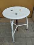 Taboret metalowy medyczny PRL
