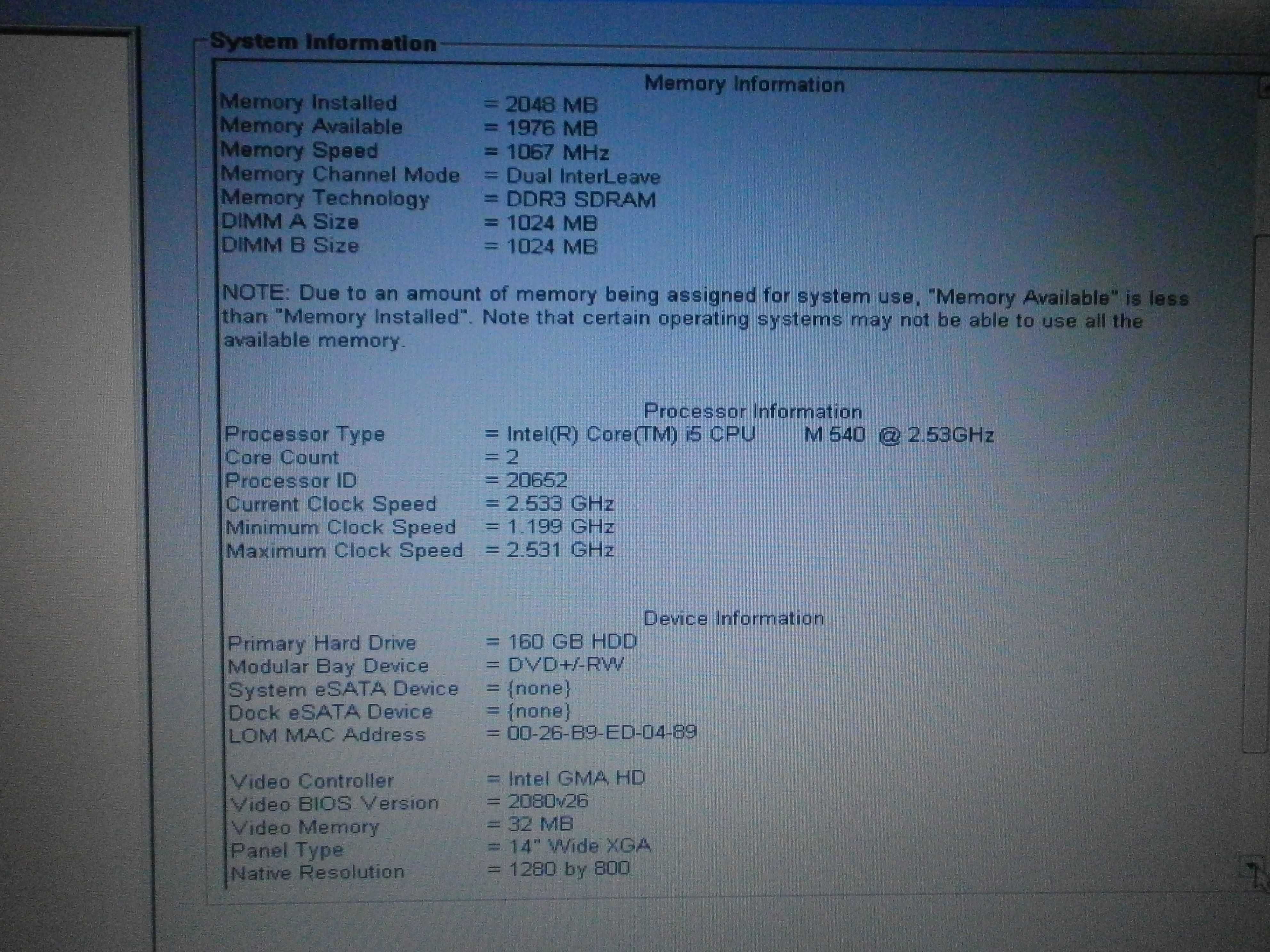 Ноутбук Dell E6410 (14,1")  Intel i5-540M 4Gb DDR3