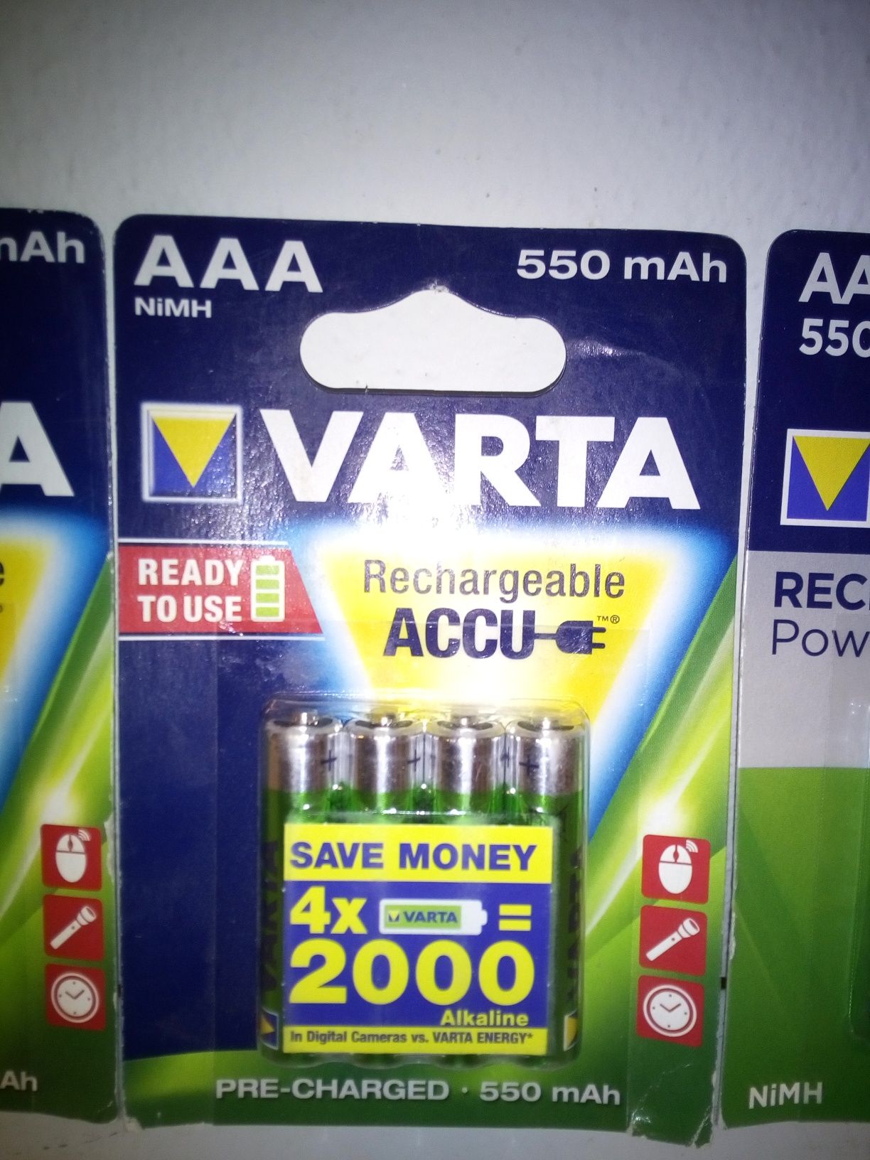 Baterie Akumulatory Varta AAA 550 mAh orginalne cena za szt. Wyprzedaż