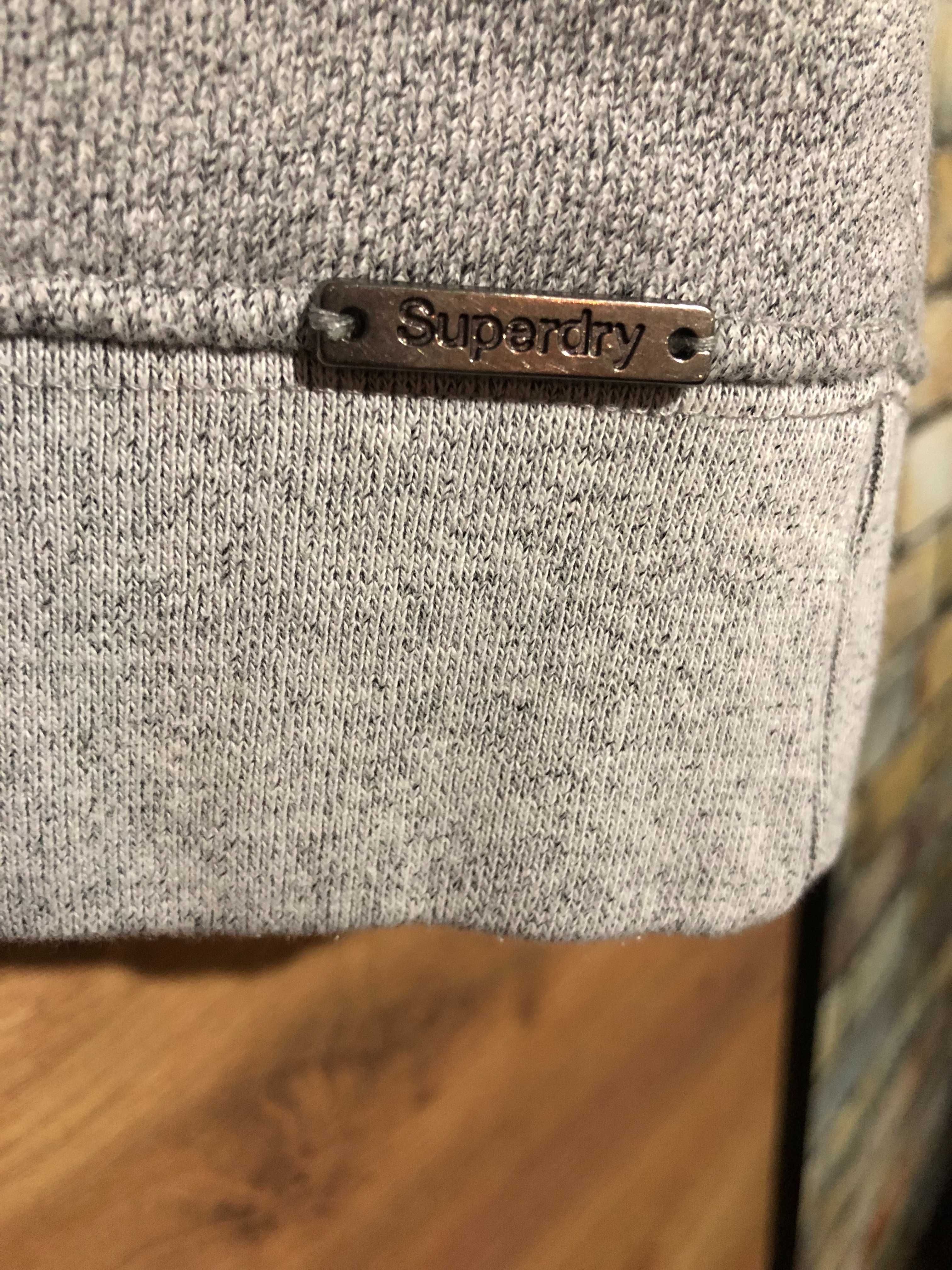 Sukienka dresowa szara, ciepła, SUPERDRY, M