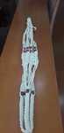 Suporte de vaso para pendurar em macramé