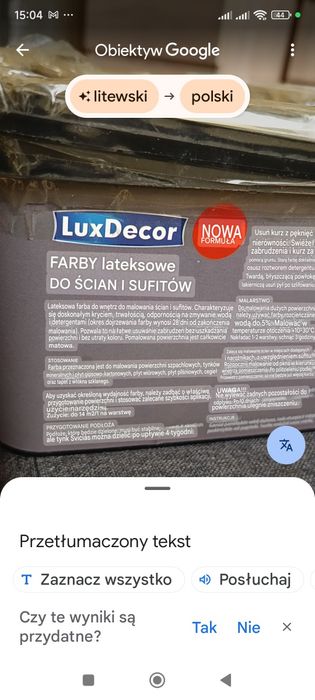 Farba lateksowa luxdecor nowa
