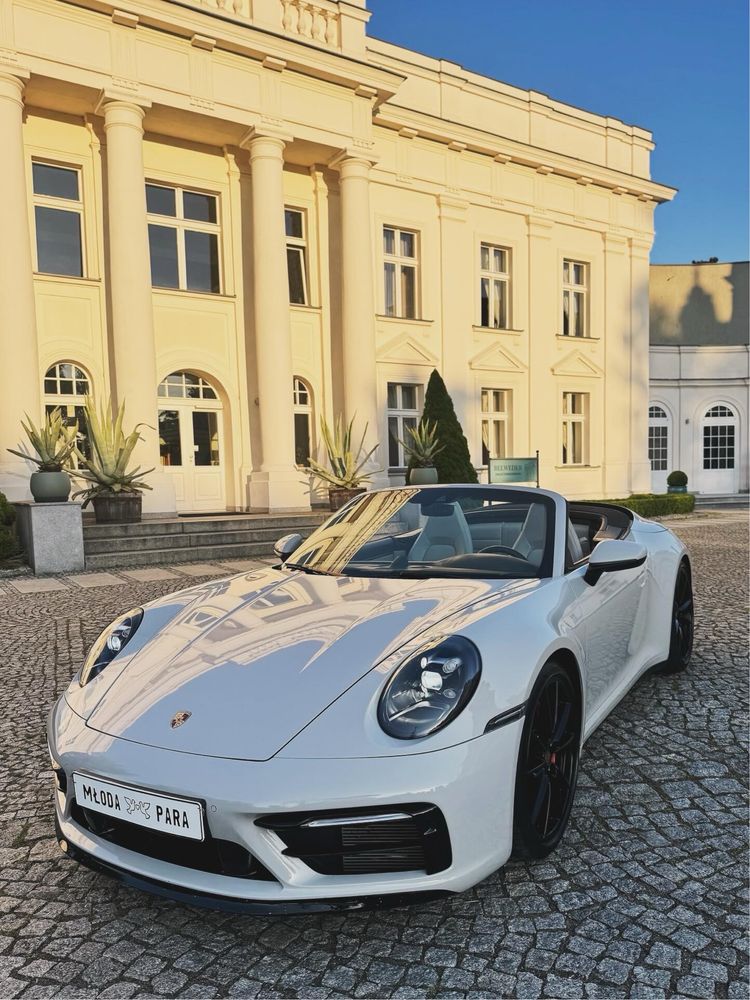 cala Polska Porsche 911 Carrera 992 Cabrio do Slubu auto na Wesele