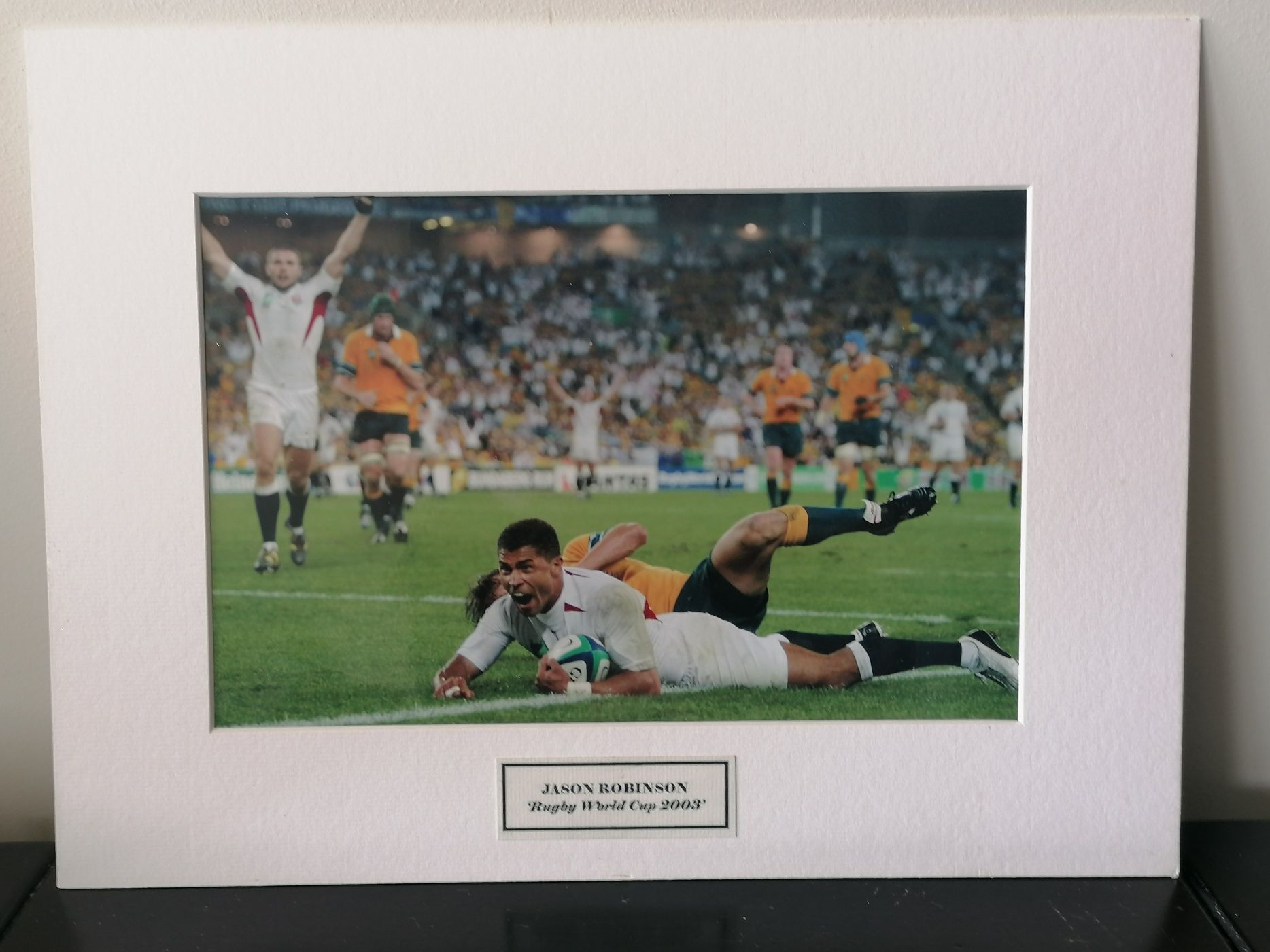 Fotografia do jogador de Rugby, Jason Robinson, copa do mundo 2003