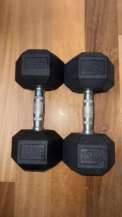 Halteres hexagonais 15kg