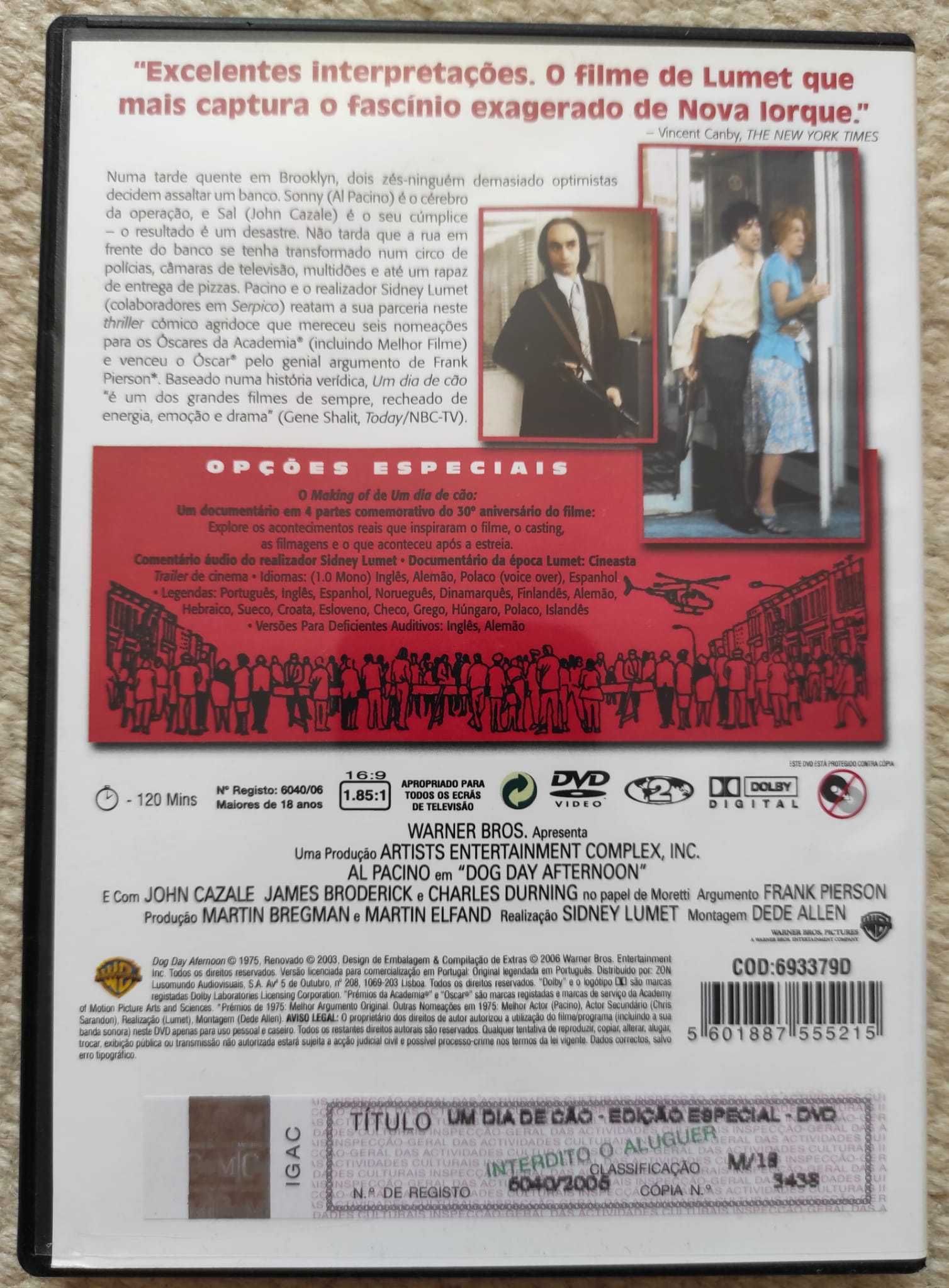 DVD “Um dia de cão”, de Sidney Lumet