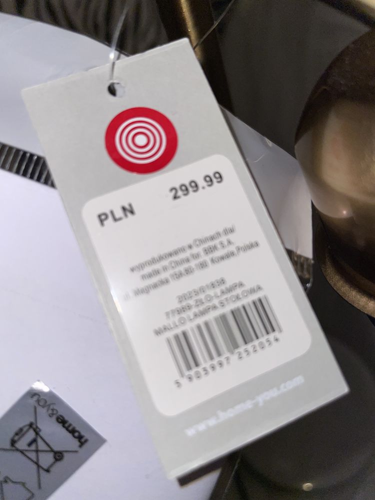 Lampka nocna stołowa szklany klosz marmurowa podstawa