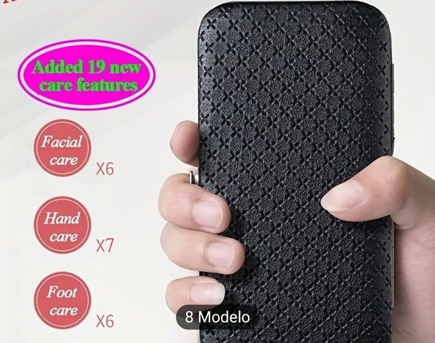 Estojo 19 peças para cuidado pessoal (face, mãos e pés) Novo