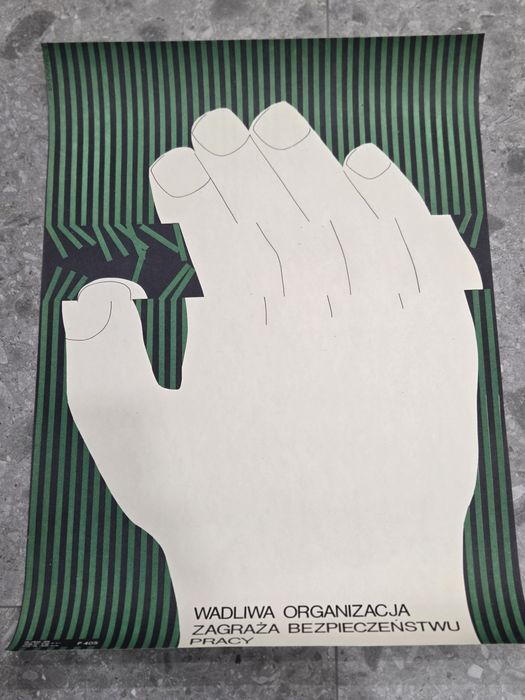 Plakat BHP PRL Danuta Zukowska