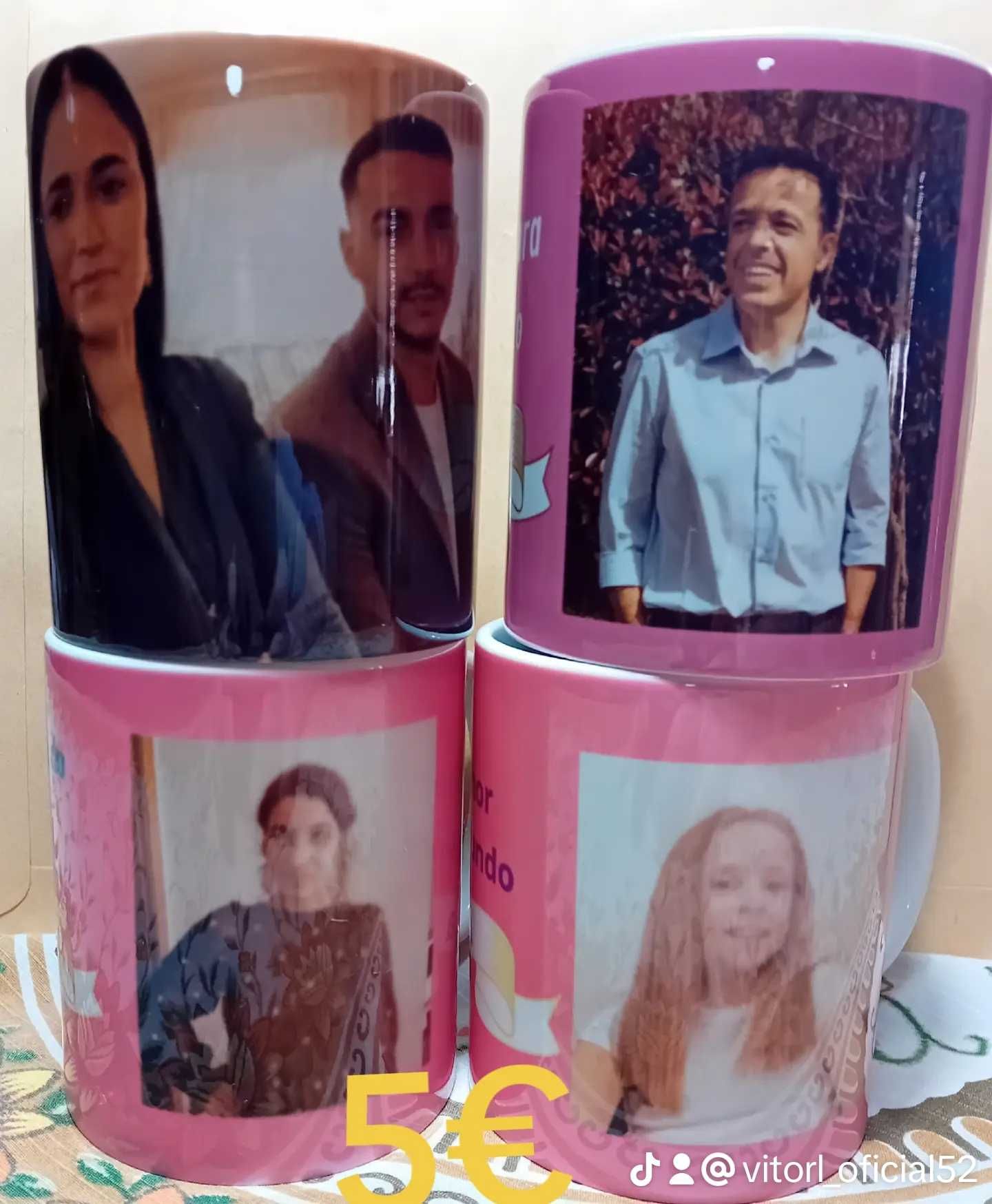 Canecas personalizadas só 5 € copos 2€
