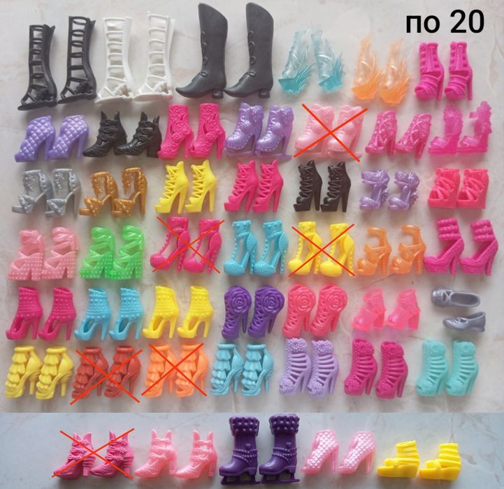 Взуття обувь сапоги для кукол барби