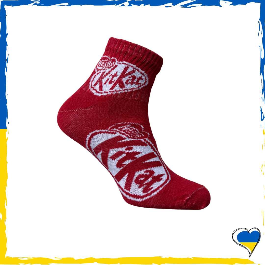 Шкарпетки унісекс Kit-Kat. Шкарпетки з приколами. Носки Кіт-Кат 36-45
