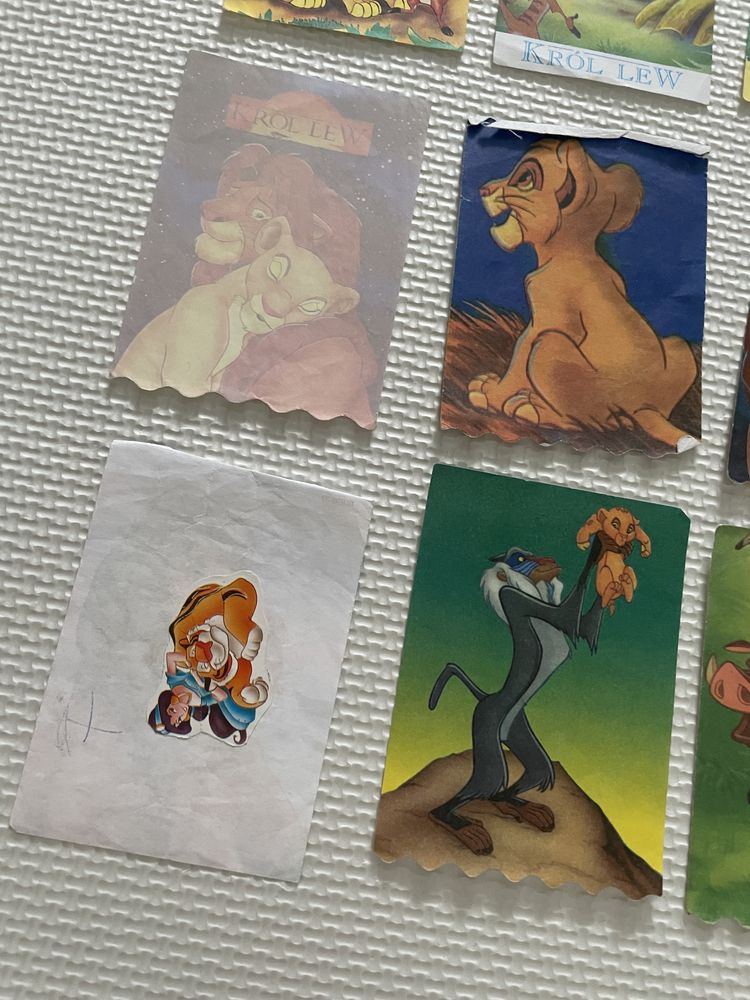 Kolekcjonerskie karteczki notesikowe lata 90 disney król lew