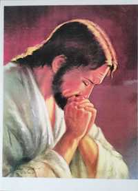 fotokopia obrazu "Modlący się Jezus"