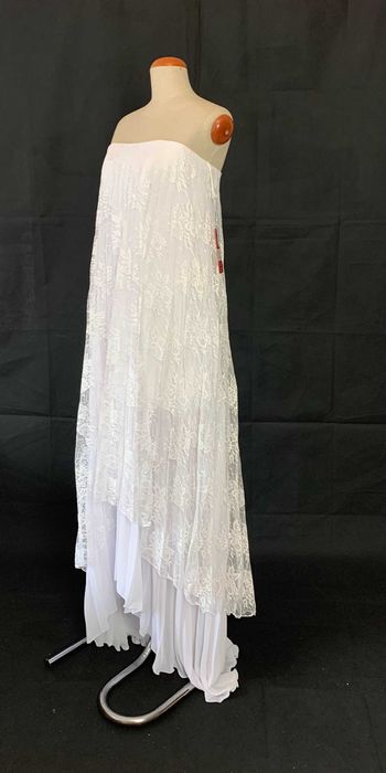 Nowa asymetryczna suknia ślubna 38 M BOHO Koronka HOLO Loves Lace