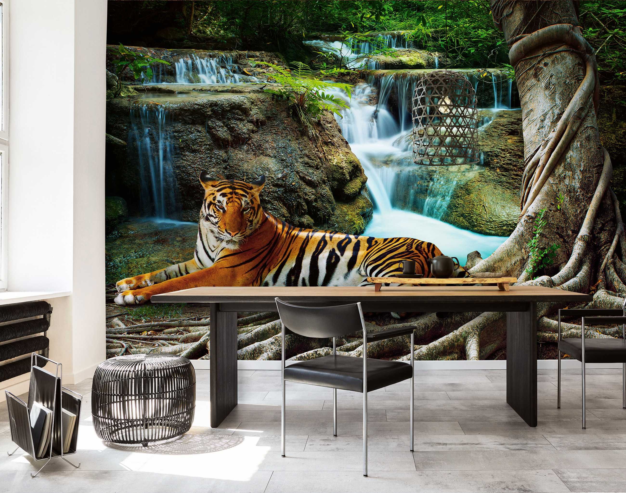Fototapeta Tygrys Zwierzęta Natura Woda 3D Na Twój Rozmiar + KLEJ