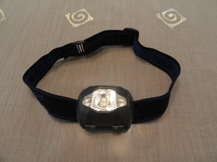 Latarka czołowa na głowę 3 LED na baterie (AAA) 4 tryby nowa