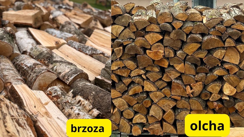Drewno kominkowe opałowe SOSNA DĄB BRZOZA OLCHA dowóz GRATIS