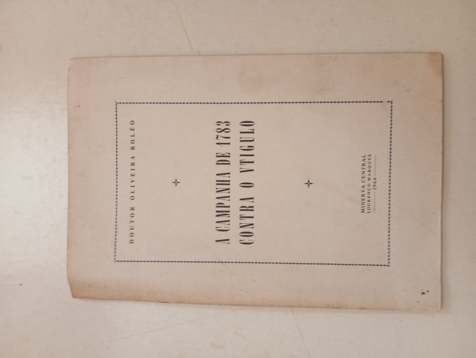 Doutor Oliveira Boléo - A campanha de 1783 contra o Vtigulo