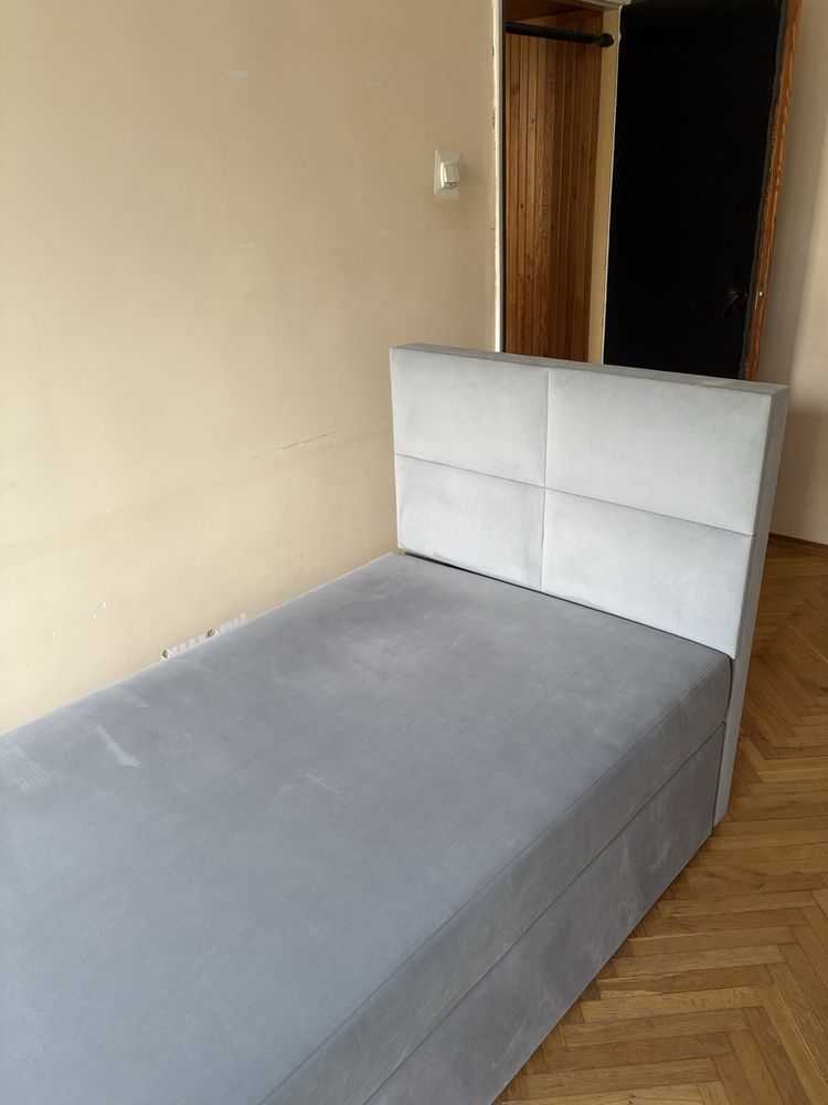 Łóżko 100x200 z pojemnikiem i zaglowkiem, tapczan, agata nela