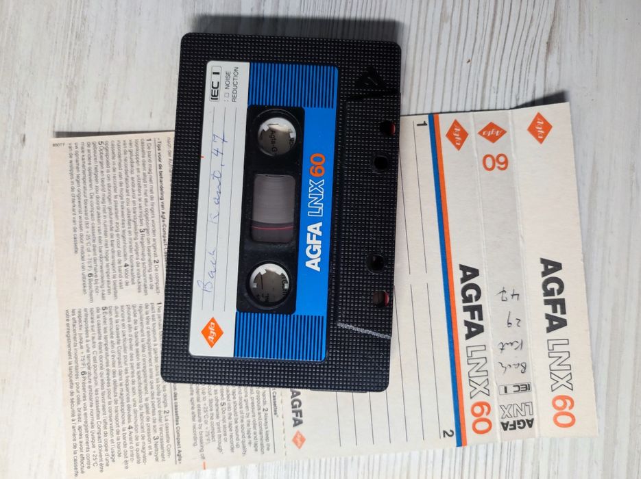 Аудіокасети Agfa F-DX 1S, LNX, HR-S, Fe 1