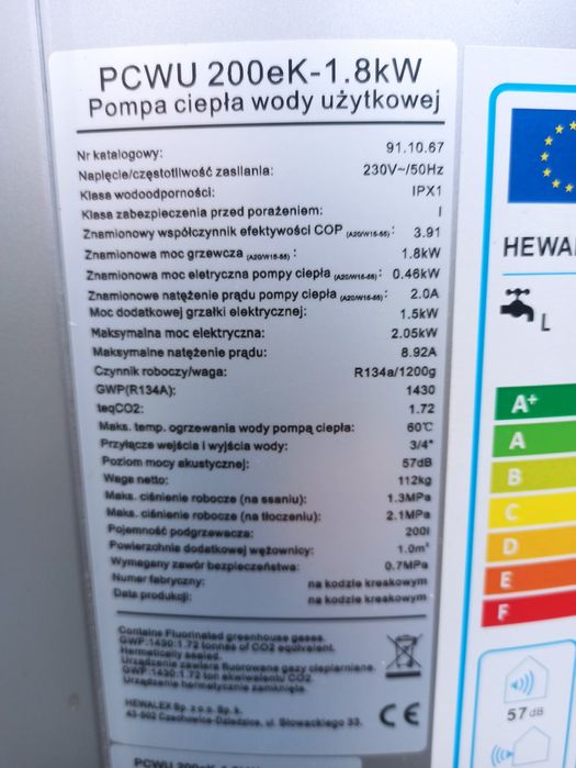 Zasobnik 1-wężownicowy Hewalex 200dm3.