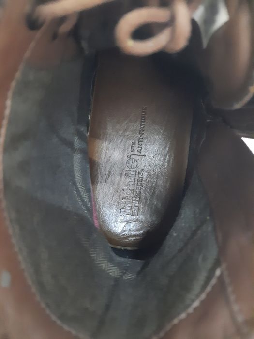 męskie skórzane botki do kostki marki Timberland