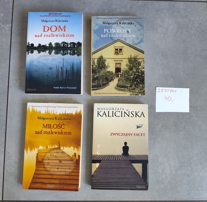 Książki Małgorzata Kalicińska / zestaw 4 sztuk