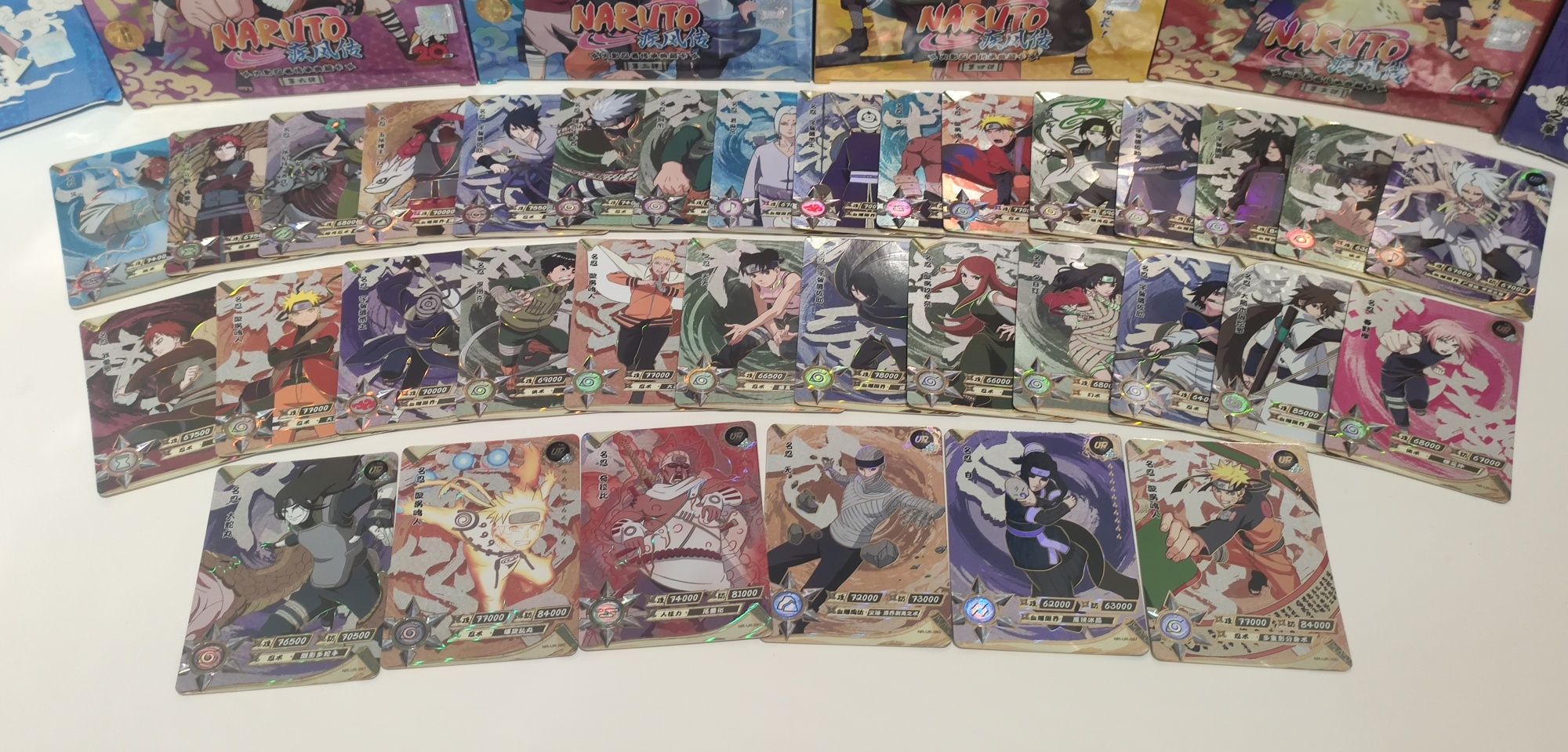 Cartas Naruto Kayou - TGR, HR, ZR, UR